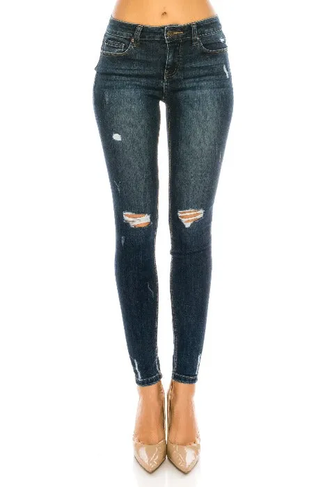 Distressed Mid Skinny Jeans - EP3092