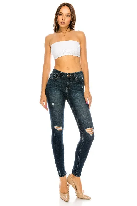 Distressed Mid Skinny Jeans - EP3092