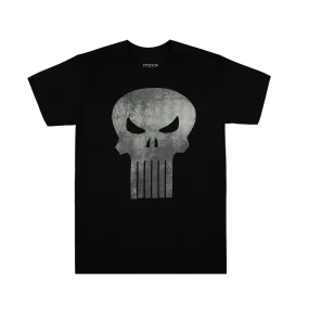 Distressed Punisher Black Tee