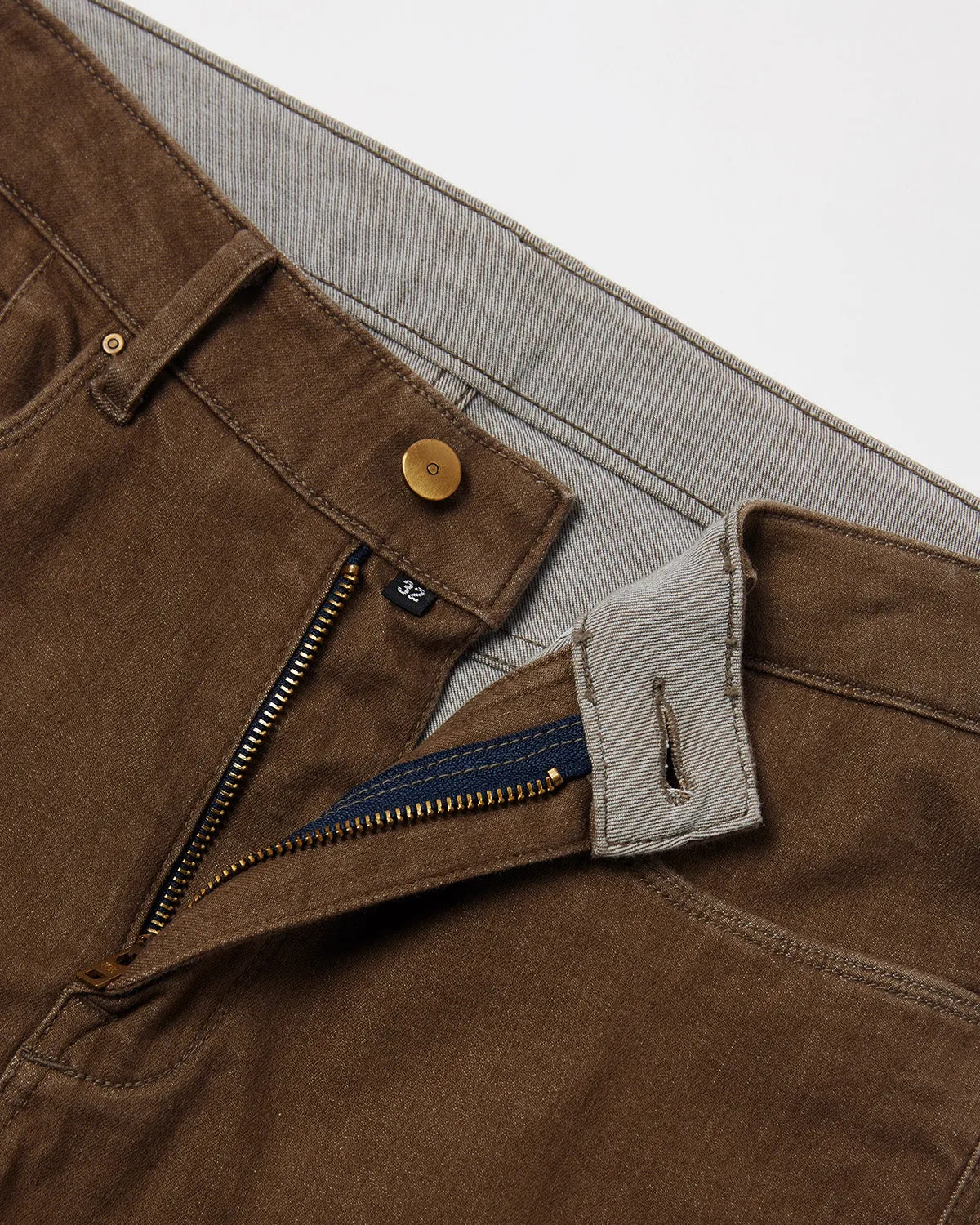 Earthy Brown Stretch Jeans