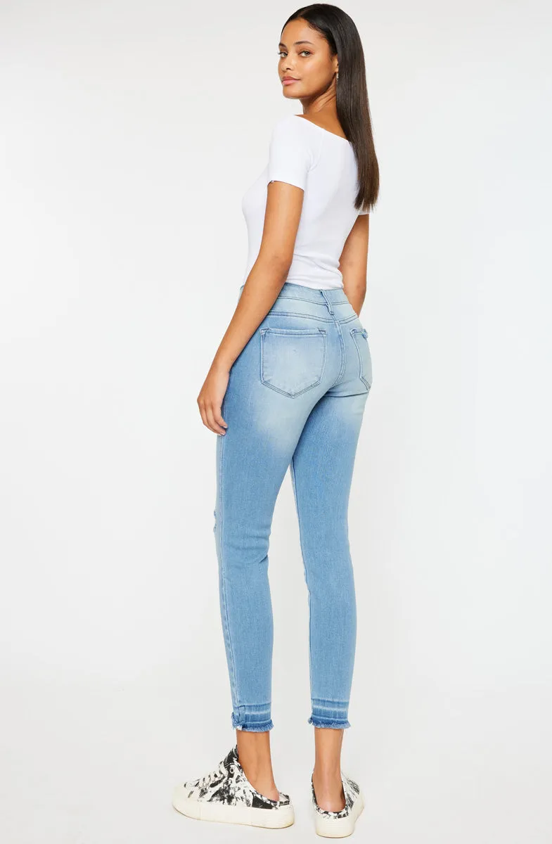 Electra Mid Rise Ankle Skinny Jeans