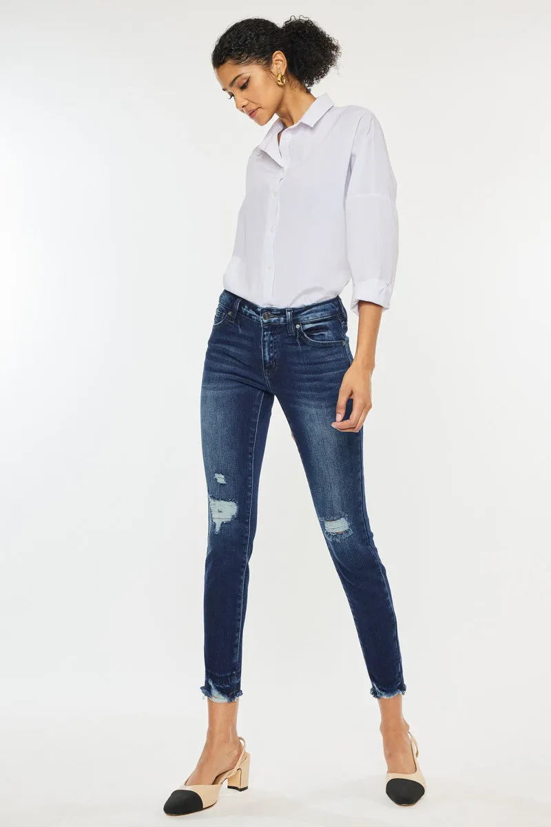 Electra Mid Rise Ankle Skinny Jeans