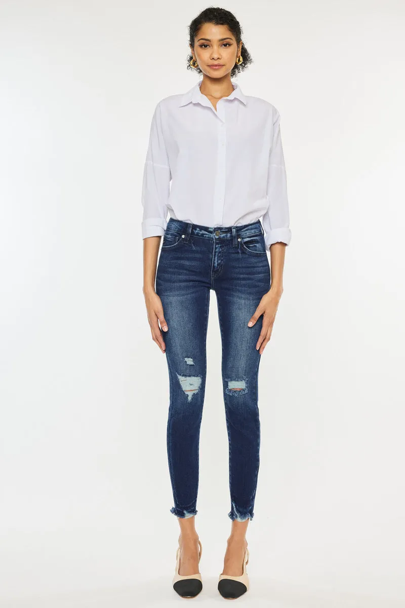 Electra Mid Rise Ankle Skinny Jeans