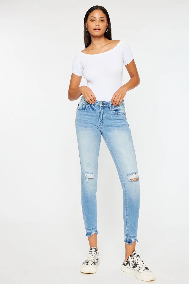 Electra Mid Rise Ankle Skinny Jeans