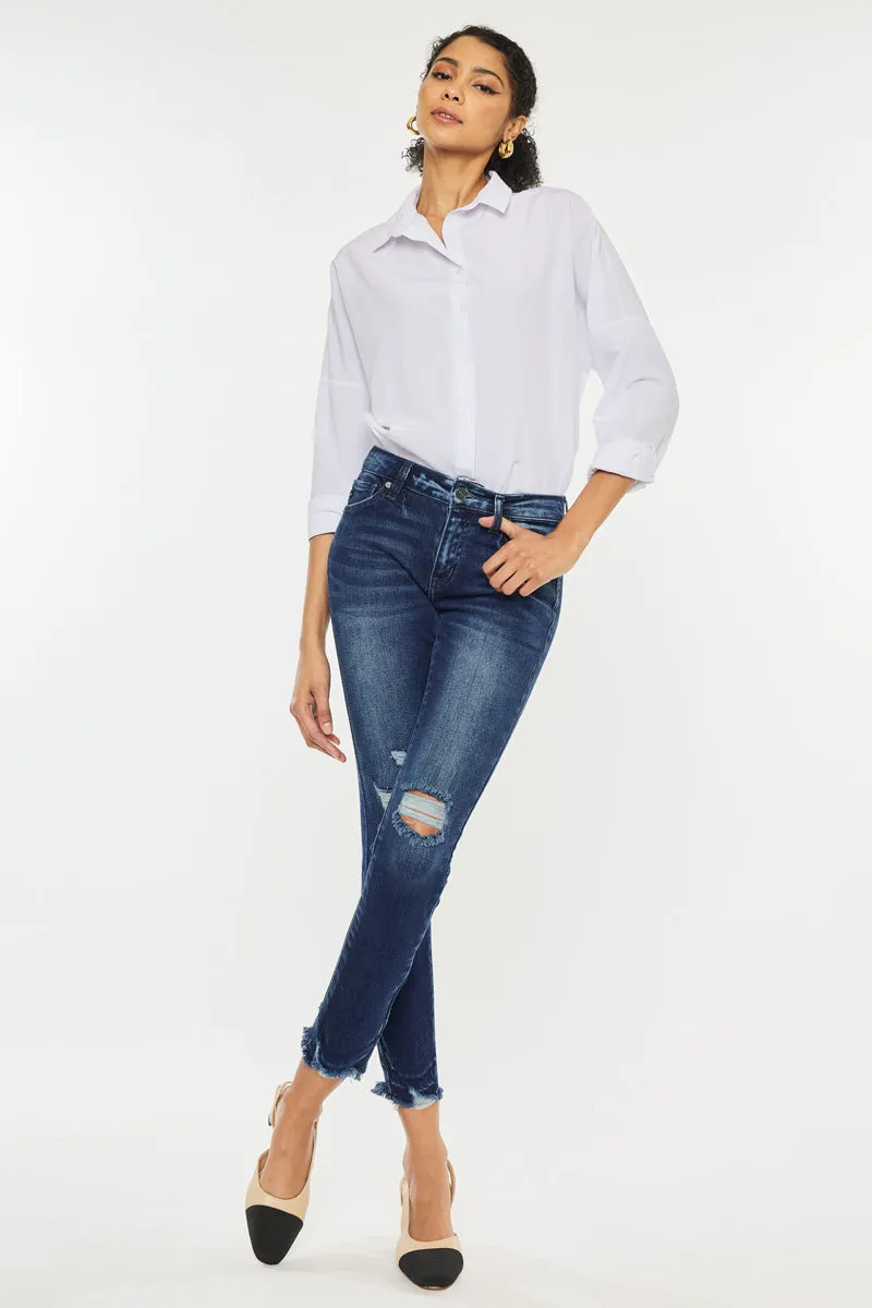 Electra Mid Rise Ankle Skinny Jeans