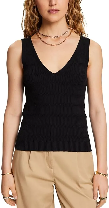 Esprit Cotton Tank | Black