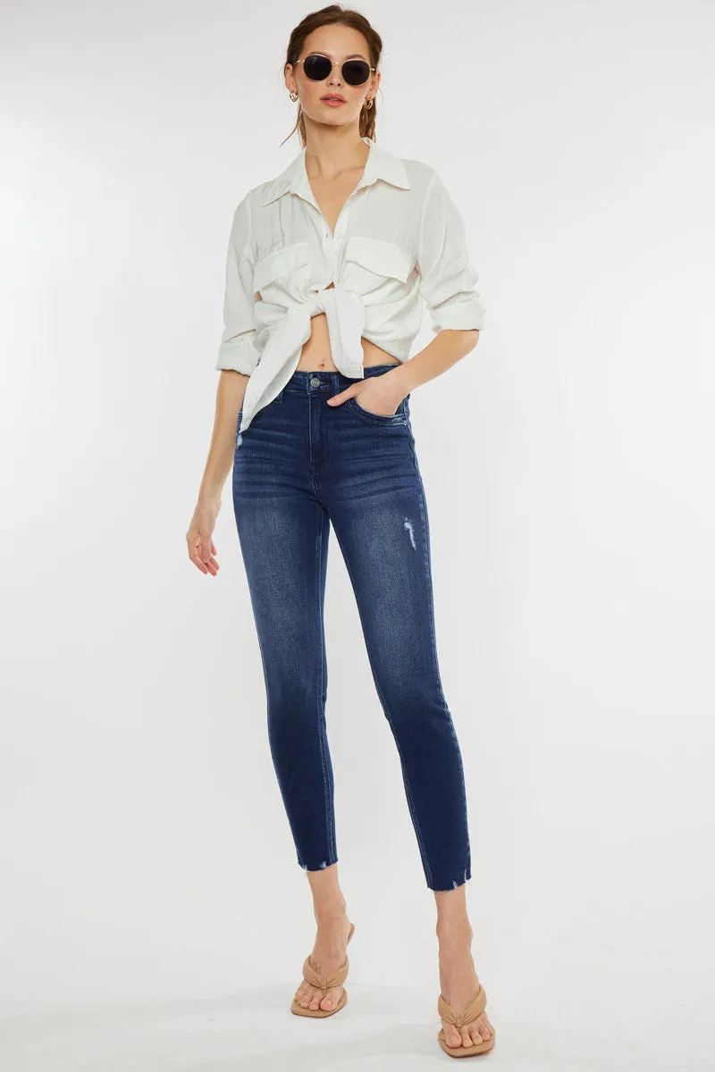 Evangeline High Rise Ankle Skinny Jeans