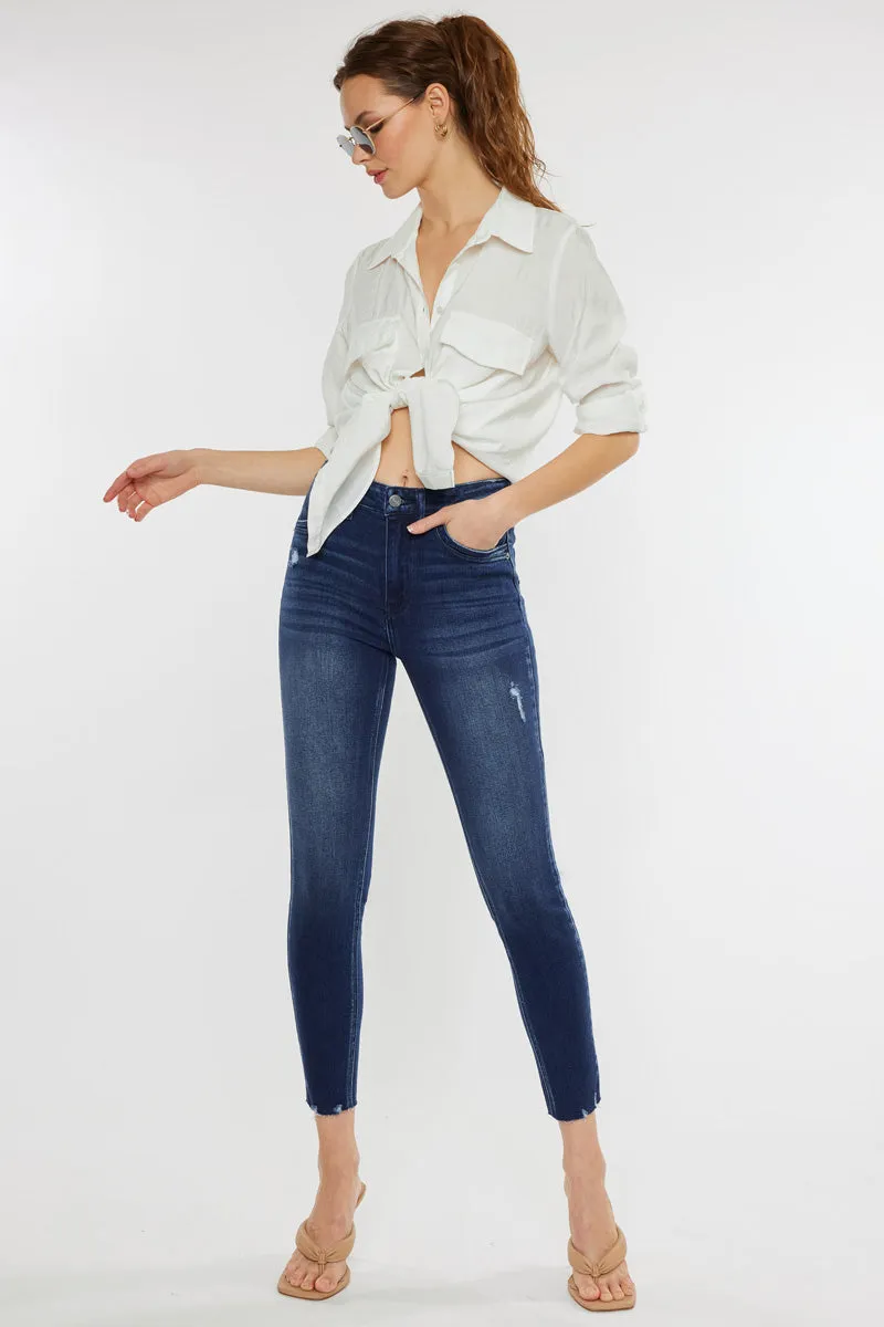 Evangeline High Rise Ankle Skinny Jeans