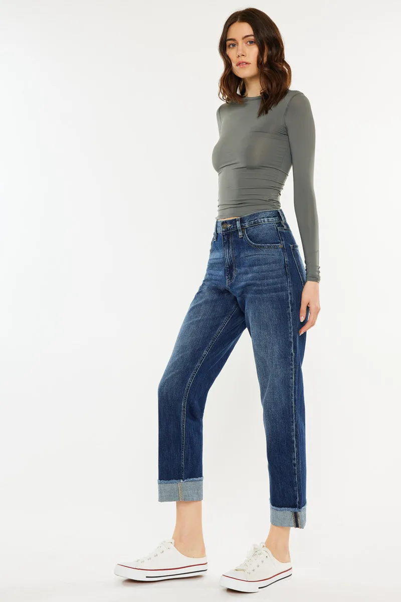 Finley High Rise Straight Leg Jeans