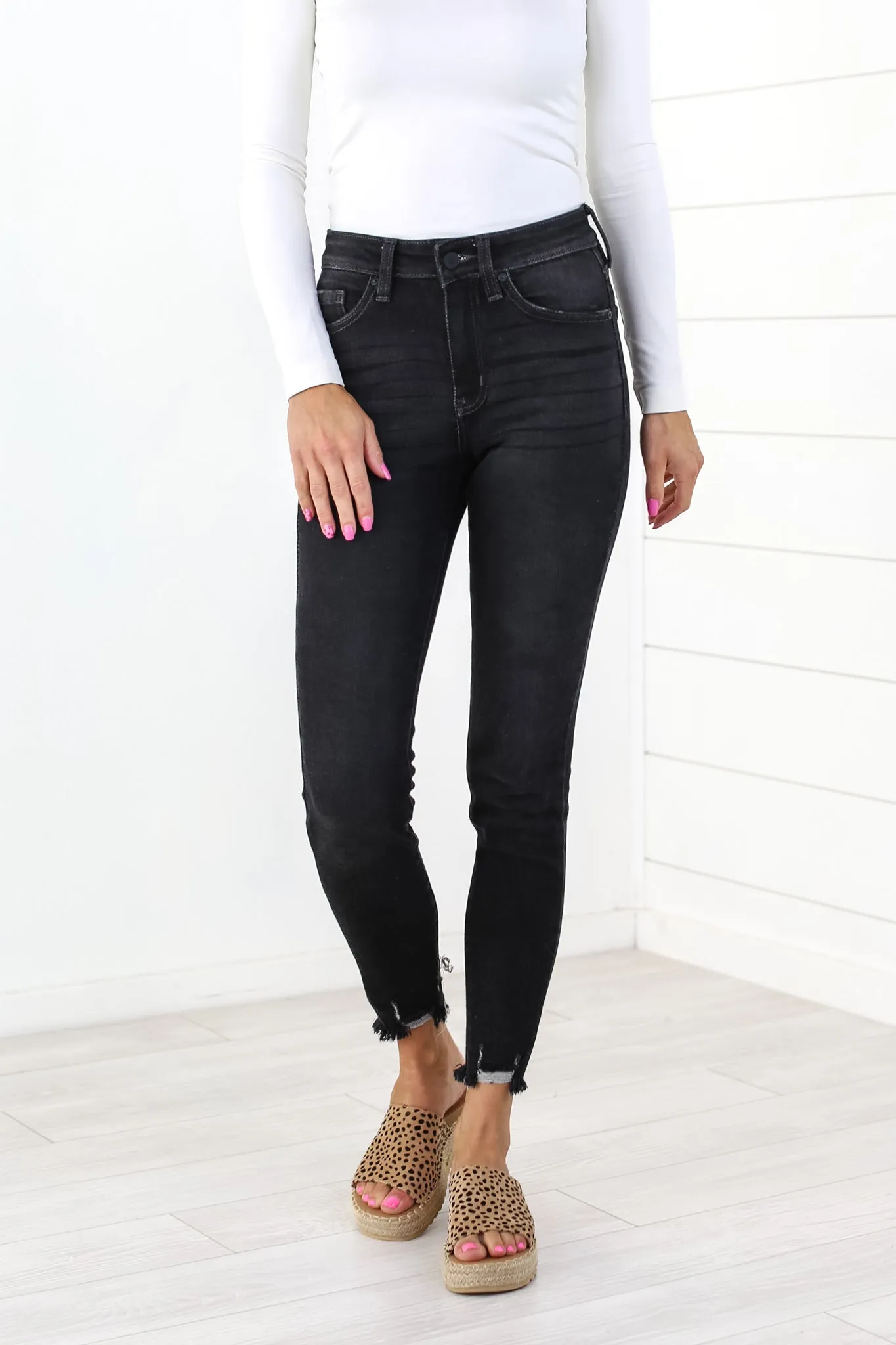 Fox High Rise Ankle Skinny - 2 Colors