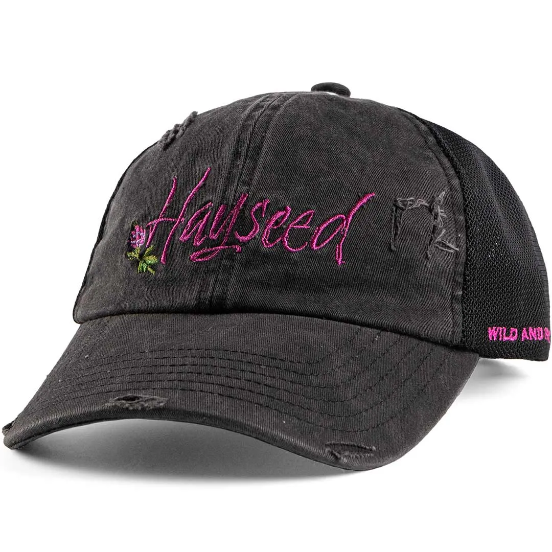 Hayseed Women's Distressed Logo Snap Back Cap