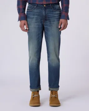 Indigo Amber Washed Rigid Jeans