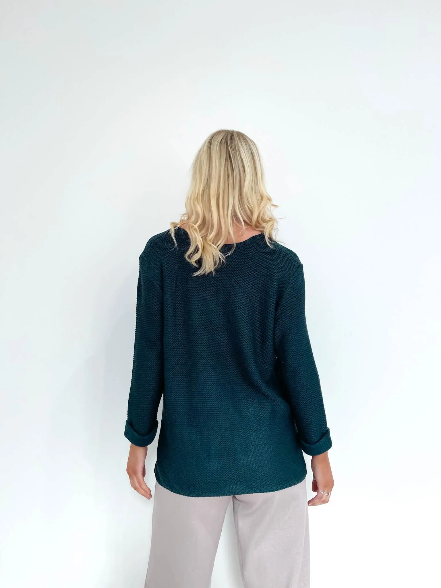 Jaidie Cotton Knit Petrol