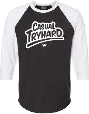 JUSTIN WONG - 'Casual Tryhard' Raglan Shirt - Black