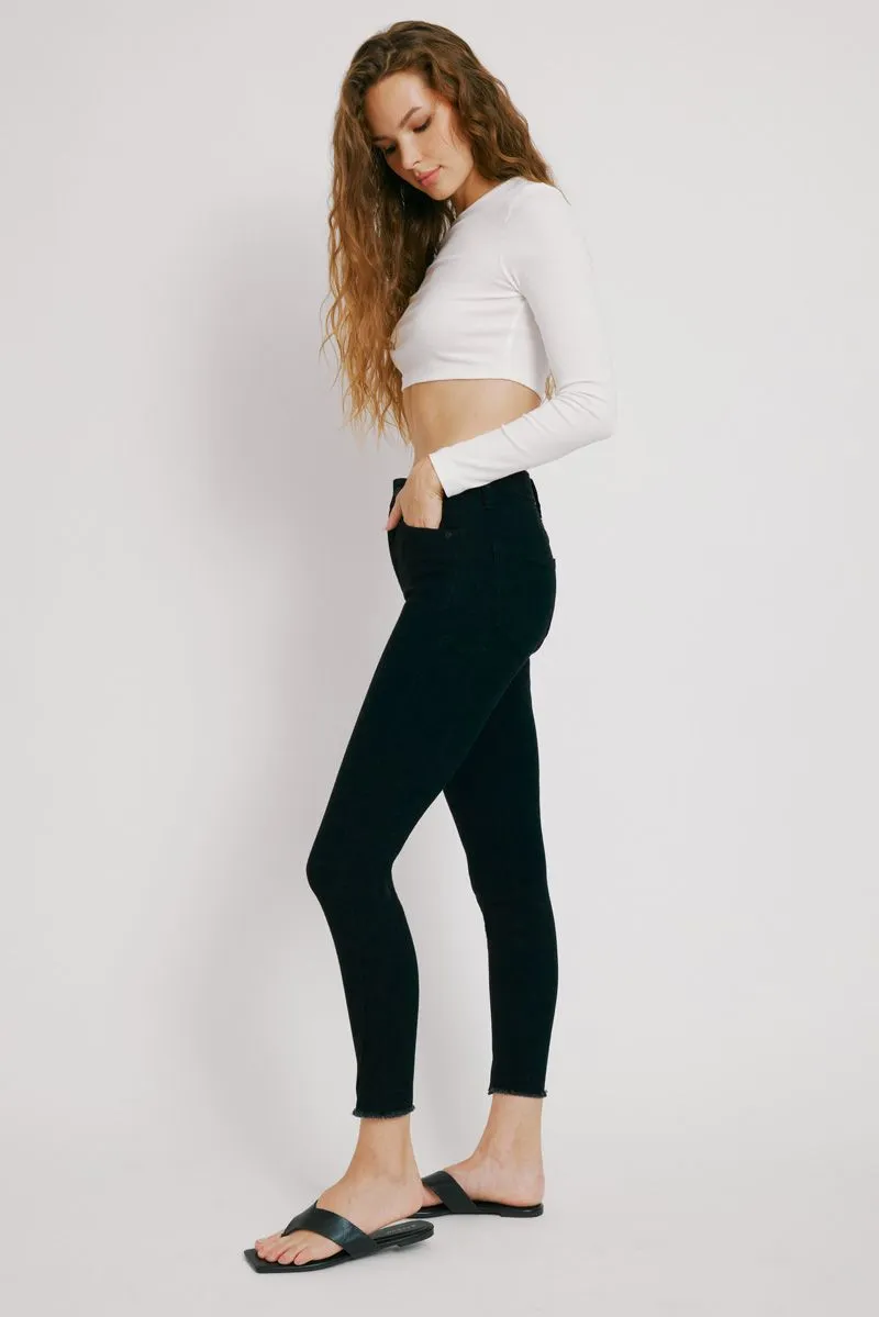 Liza Jet Black Skinny Jeans