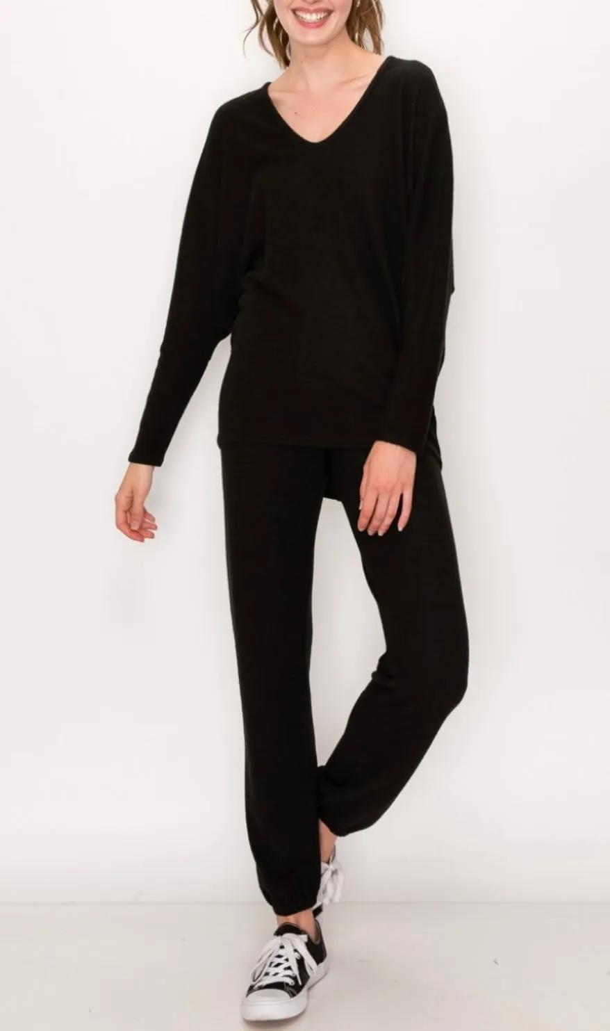 Lounge comfy and cozy pants with elastic drawstring pants with elastic at ankles