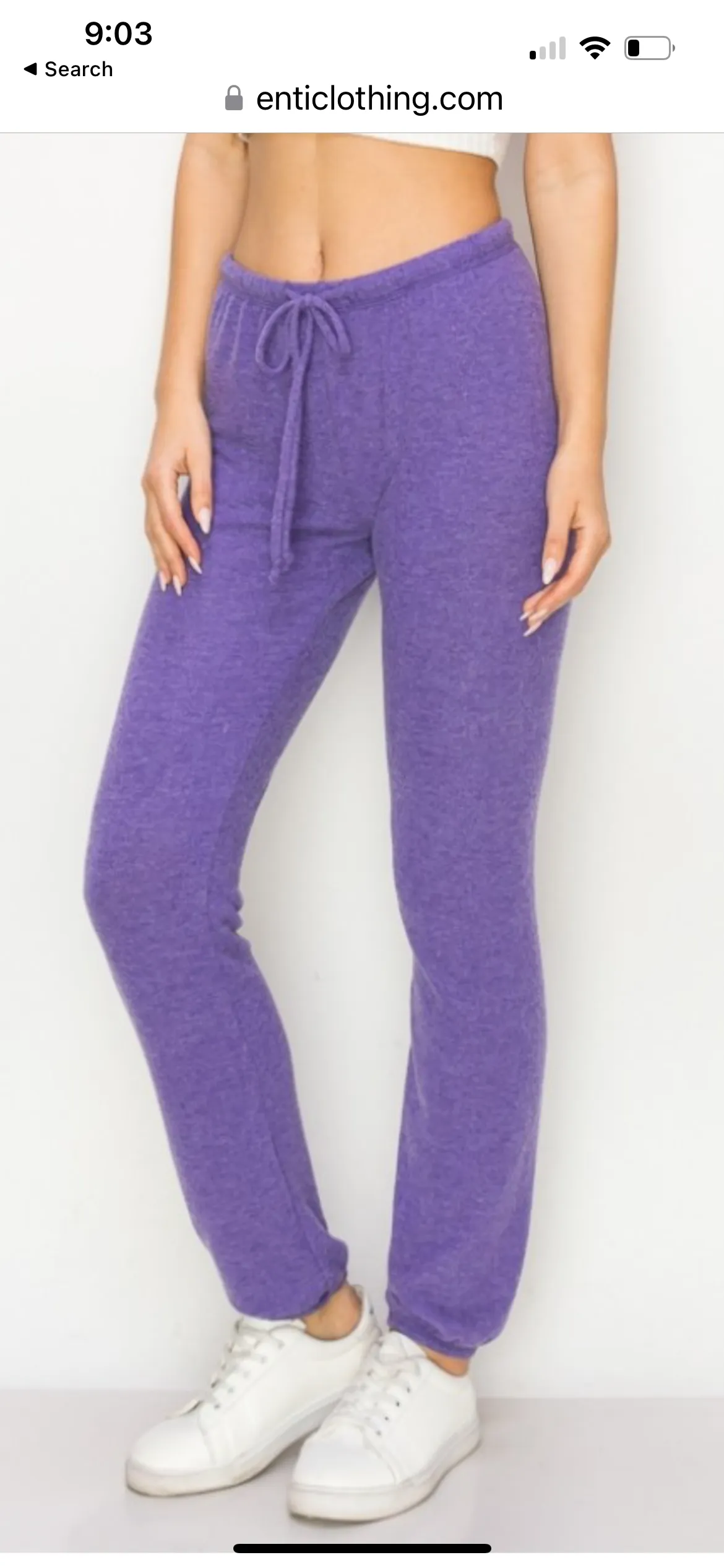 Lounge comfy and cozy pants with elastic drawstring pants with elastic at ankles- H. Navy