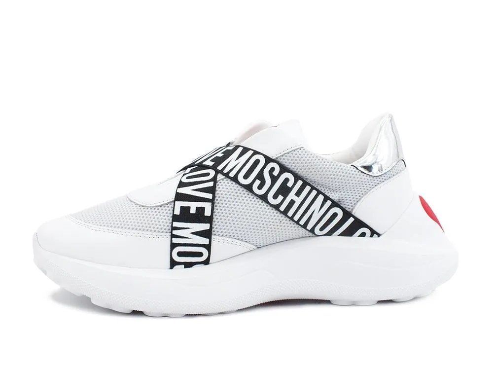 LOVE MOSCHINO Sneaker Running Bianco JA15166G1BIN101A