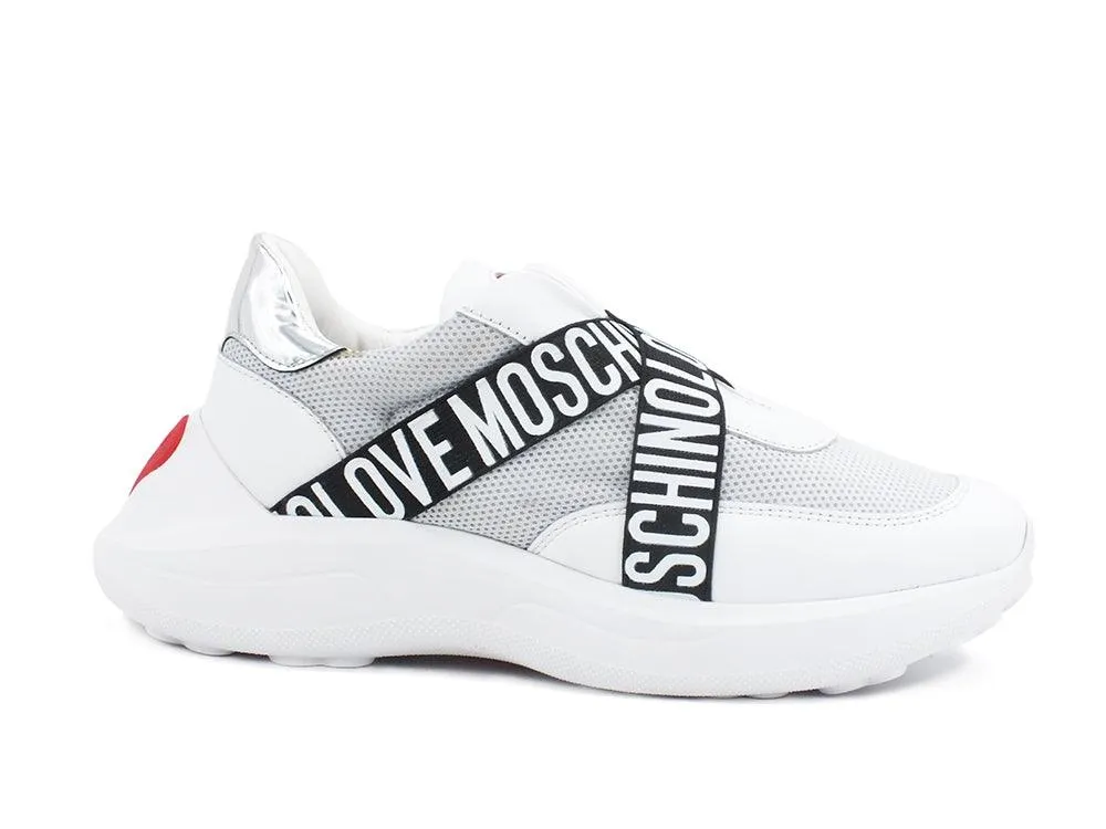 LOVE MOSCHINO Sneaker Running Bianco JA15166G1BIN101A