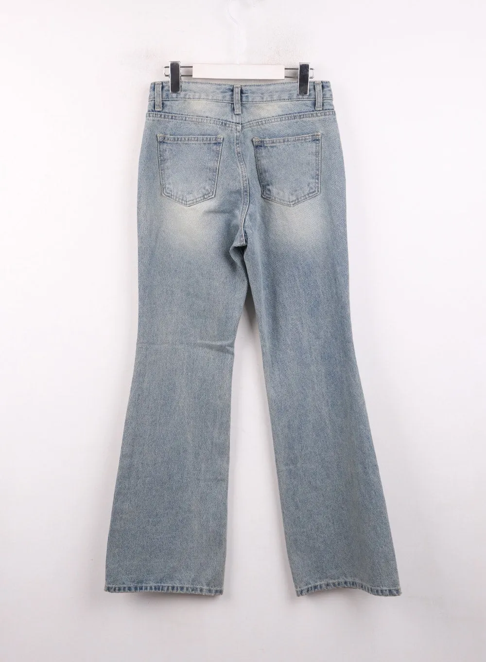 Low Waist Cargo Flare Jeans CJ423