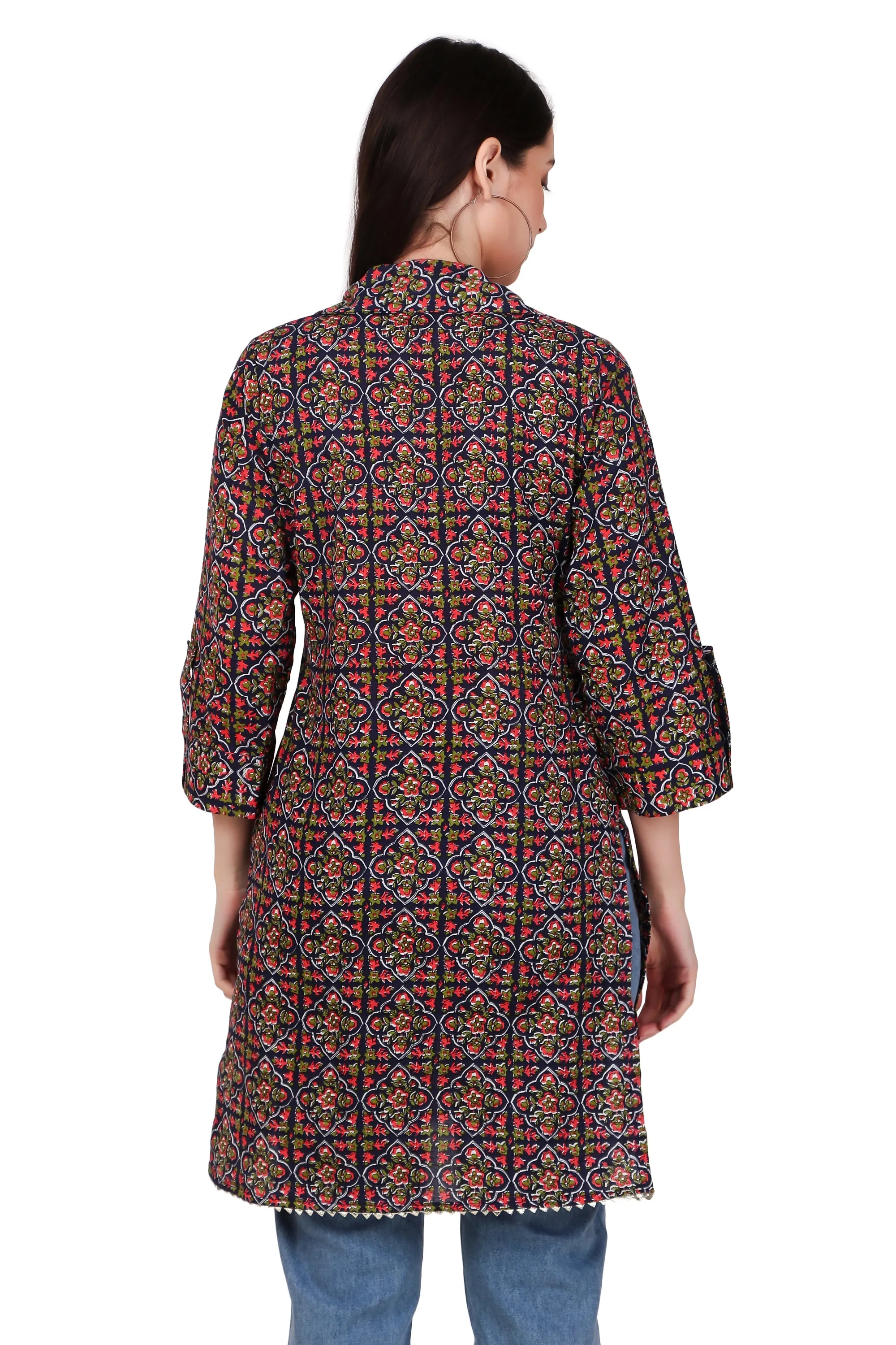 Magnetism printed Cotton Kurti for Women