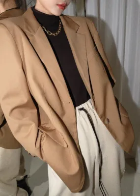 Mocha Foam casual blazer