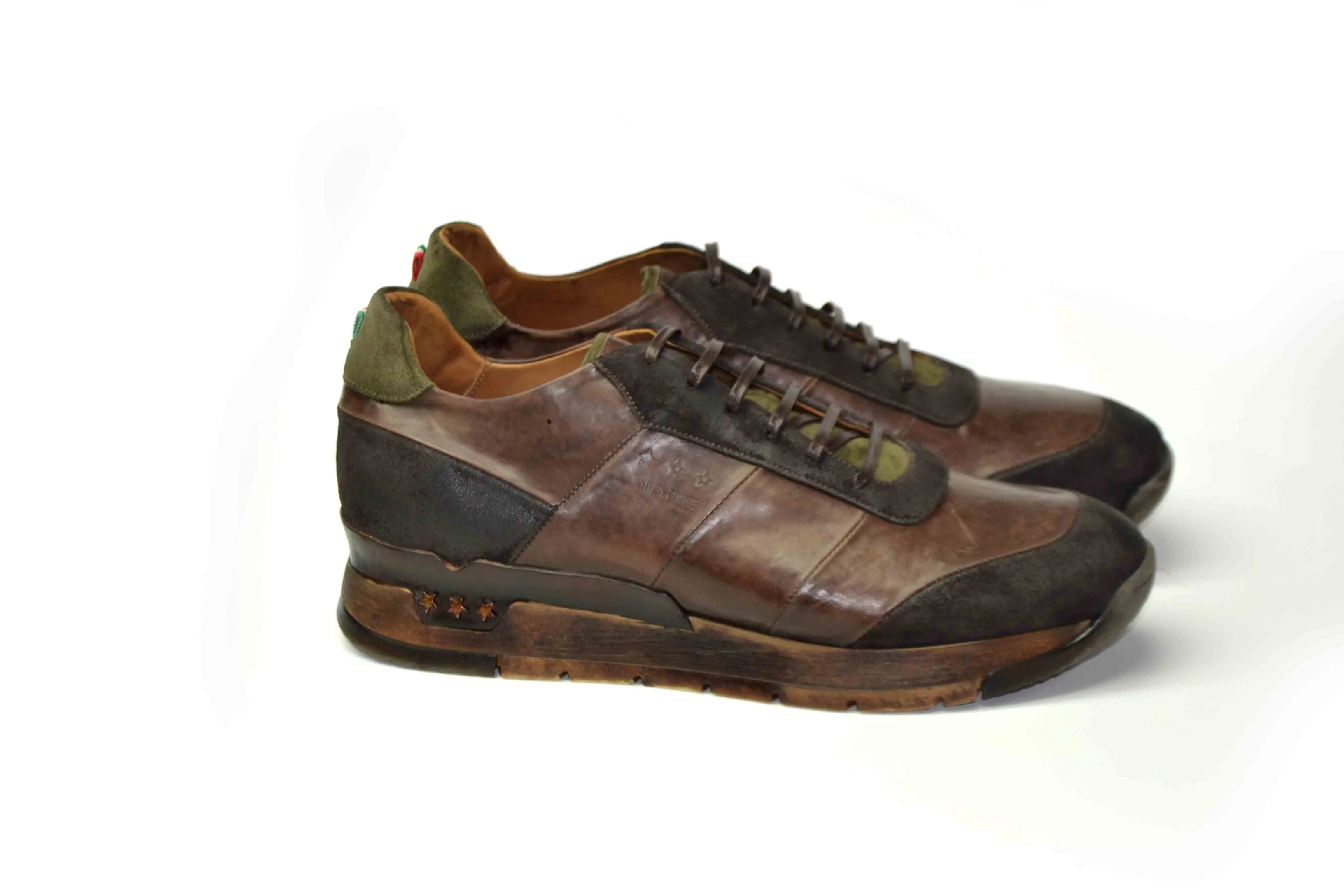 Mundialito Cold dark brown leather running