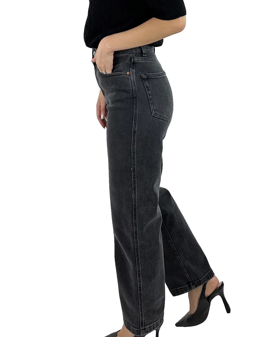 Pantalone Jeans Kate - Nero