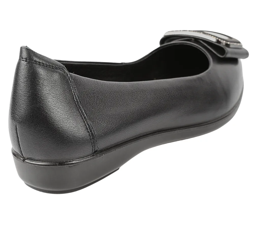 Pantofi casual, dama, FORMAZIONE, 230530 negru, piele naturala