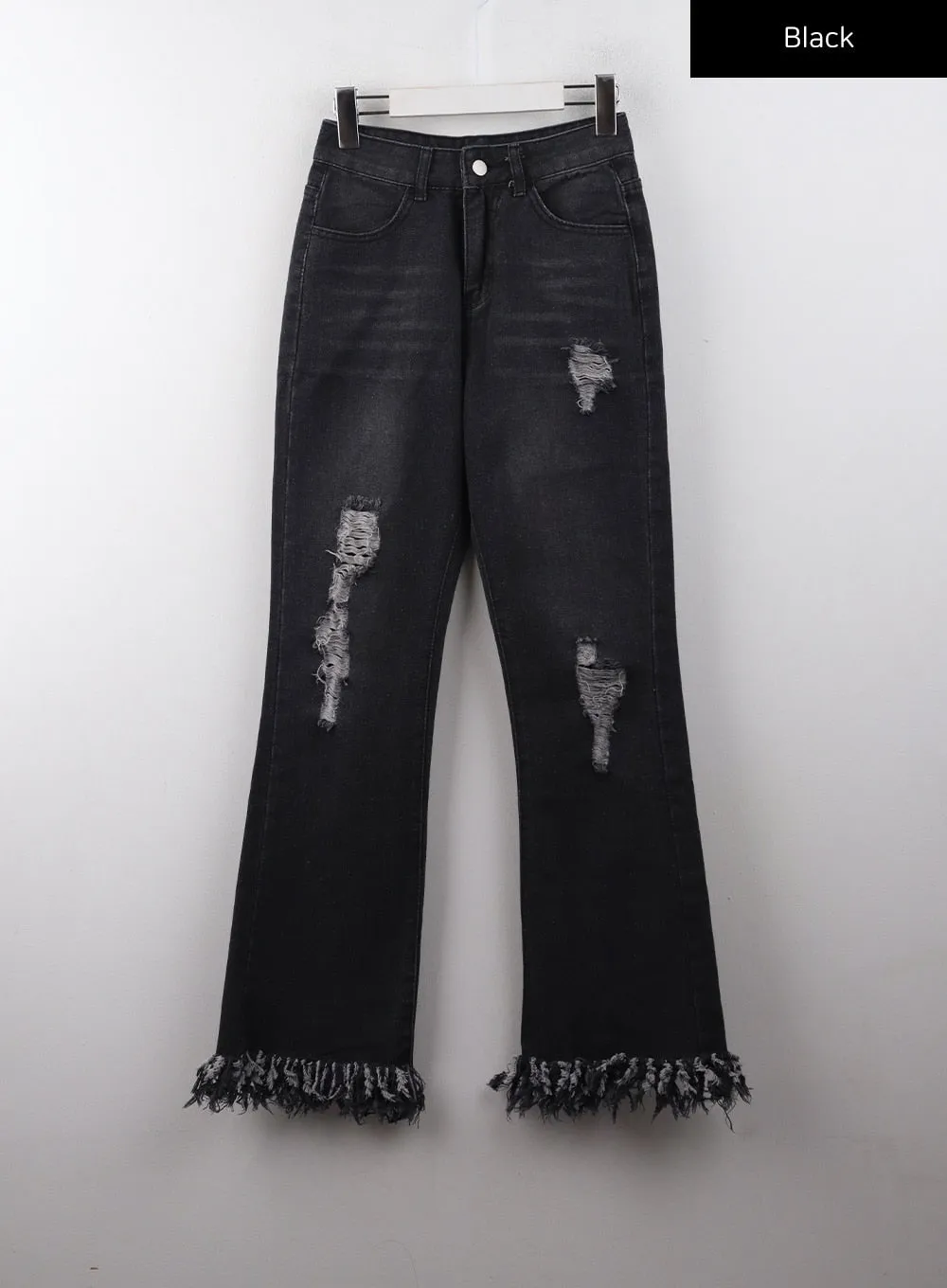 Ripped Distressed Bootcut Denim CJ405