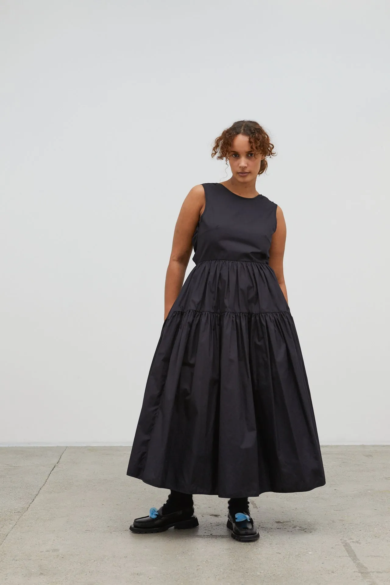 RUTH | GOWN COTTON BLACK