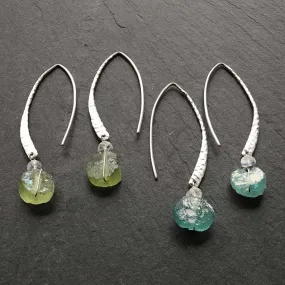 Salt and Sea - Distressed Roman Sea Glass Earrings