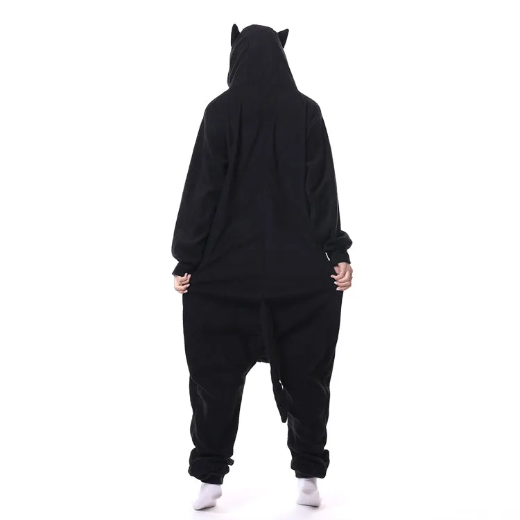 Spooky Black Cat Adult Onesie