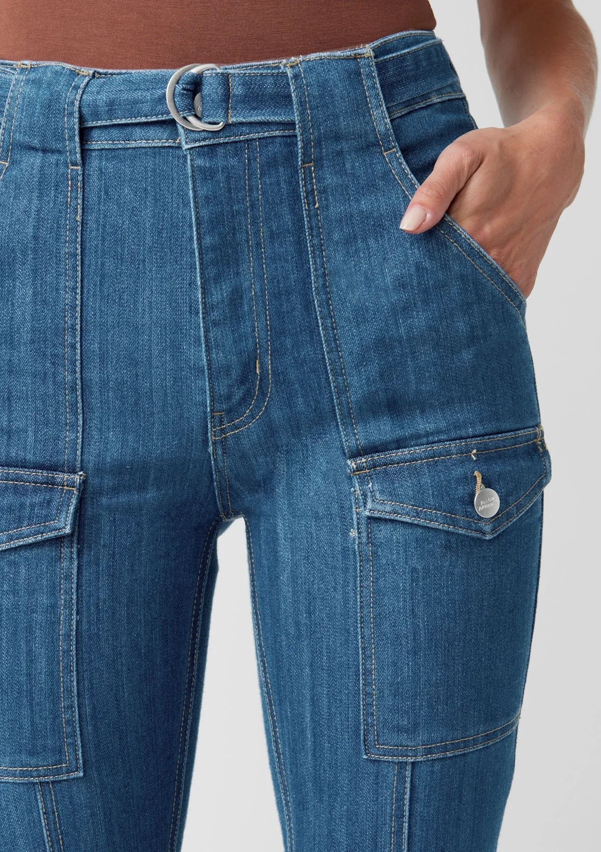 Tall Cassie Cargo Bootcut Jeans